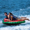 thumbnail image 3 of Swimline Inflatable 2 Rider Watermelon Island Lake Water Towable Tube Float Raft, 3 of 5
