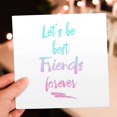 thumbnail image 7 of 3drose, Typography Glitter Quote Best Friends Forever, 6 Greeting Cards with Envelopes, 7 of 7