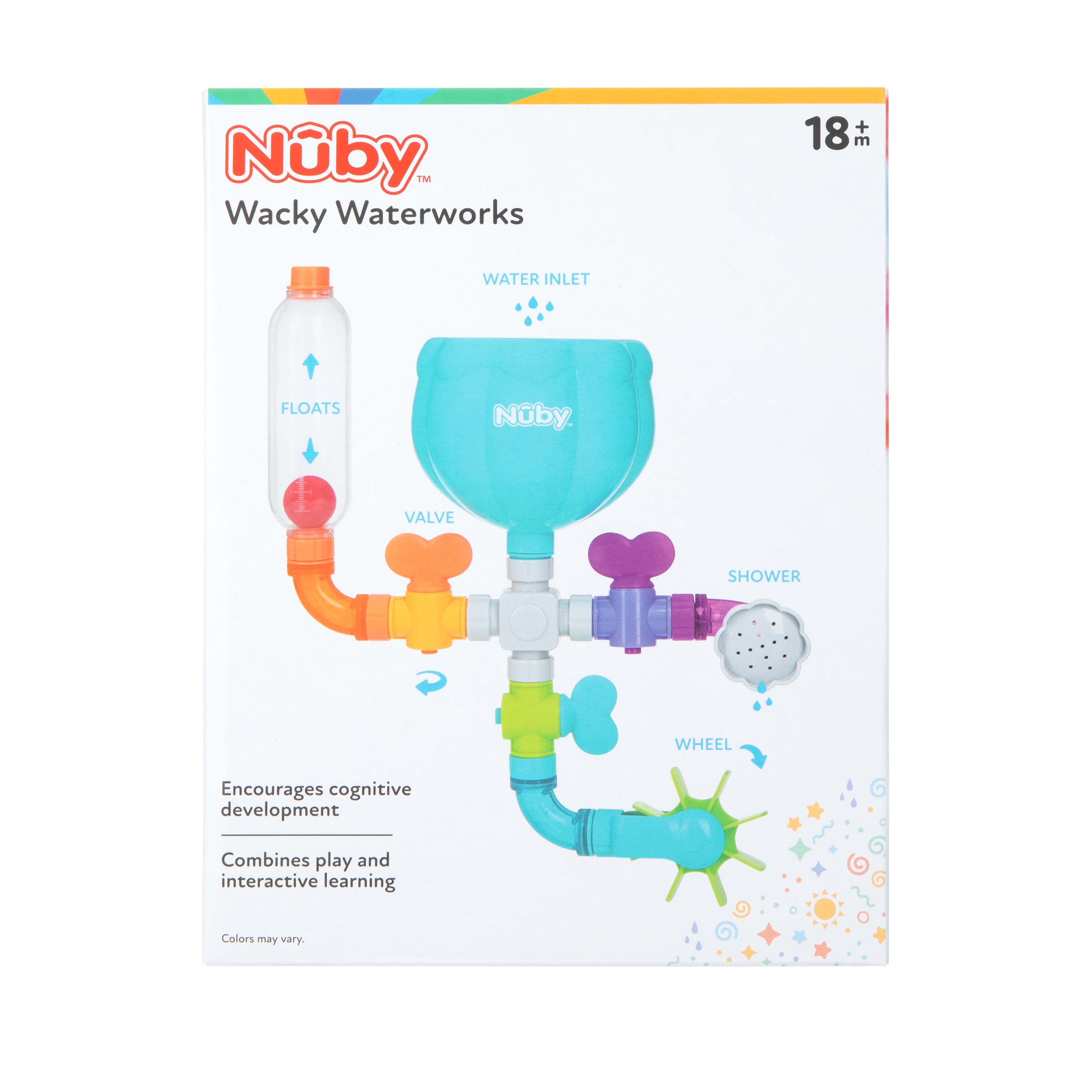 Nuby Wacky Waterworks Interactive Bath Toy for Baby