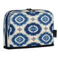 thumbnail image 2 of Standing Pencil Case with Base Large Capacity Stationery Pouch Pen Bag with Zipper for Women Men Intricate Blue and White Tie-dye, 2 of 7