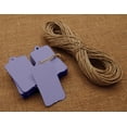 thumbnail image 1 of 100 Pcs Rectangular Shape Tag Bonbonniere Wedding Favor Hang Tags Gift With Free Natural Jute Twine - Colors Available, 1 of 7