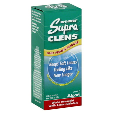 Opti-Free Supra Clens Daily Protein Remover, .1 (Best Daily Contact Lenses Review)