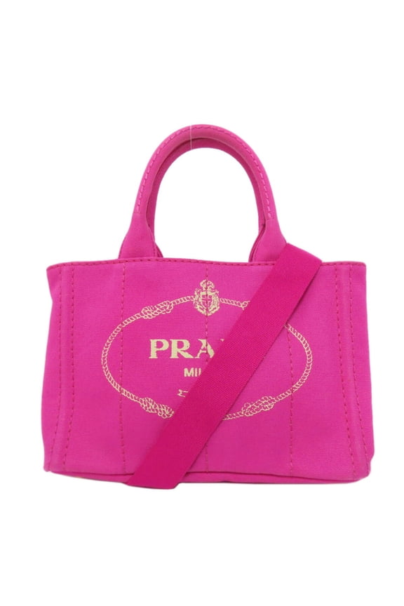 Pre-Owned Prada Canapa Mini Handbag Canvas Women's PRADA