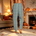 thumbnail image 7 of Men's Plaid Pajama Joggers Elastic Drawstring Waist Sleep Pants Casual Loungewear Bottoms with Side Pockets, 7 of 7