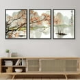 thumbnail image 4 of Japanese Scenery Art Floral Print Ink Painting Boat Bird Canvas Posters Asian Decor Japanese Wall Art for Living Room Bedroom Decoration, 4 of 6