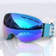 thumbnail image 1 of Gafas de esquí con bastones para adultos, para hombres y mujeres, con revestimiento al vacío de color antivaho de doble capa, 1 of 5
