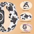 thumbnail image 2 of KOMI Compatible with Kids Apple Watch Band 38mm 40mm 41mm for Boys Girls, Cute Double-Sided Pattern Printed Strap Compatible with iWatch Series 10/9/Ultra/8/7/6/5/4/3/2/1/SE Cow, 2 of 6