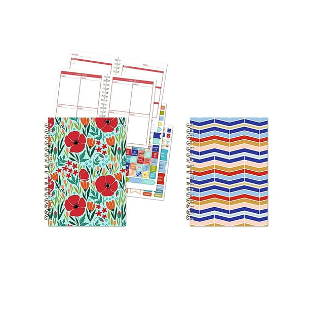 BTHERE Bundle of 2 Weekly Undated Hardback Spiral Planner 5" x 7