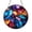 Acrylic 3.5 Inch, variant on Galaxy Geode Stained Glass Suncatcher, Round Window Hanging with Cosmic Nebula Crystal Art, Aurora Inspired Home Decor Gift