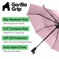 thumbnail image 2 of GORILLA GRIP Wind and Tear Resistant Compact Rain Umbrella, 11.5 inch Compact Size, Pink, 2 of 9