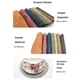 thumbnail image 4 of Juego de 6 manteles individuales y posavasos de algodón Matsuzay Rojo 38cm, 4 of 6