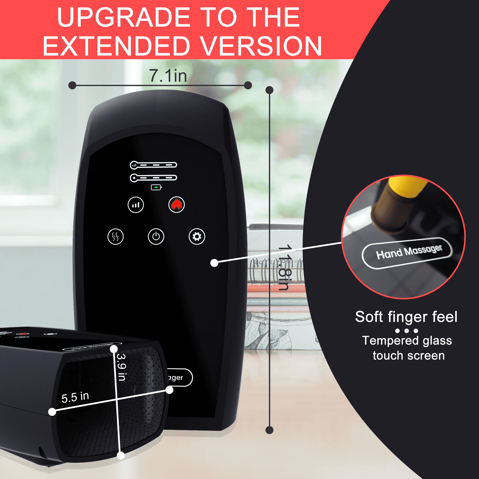 Birthday Gifts for Women Hand Massager with Compression & Heating Gifts for Her/Him,Mens Gifts,Dad Gifts,Gifts for Mom/Dad/Her/Him