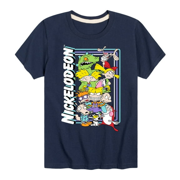 Nick Rewind - Nick 90's Group - Toddler And Youth Short Sleeve Graphic T-Shirt