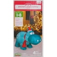 Gemmy Airblown Christmas Inflatables Snowflakes Hippo, 4'