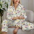 thumbnail image 6 of Uemuo Cute Cow Pattern Womens Pajama Sets,PJ Set for Women,Pajamas for Women Logo,Long Sleeve Pajama Set for Women,Soft Long Sleeve Top With Pants-Large, 6 of 9