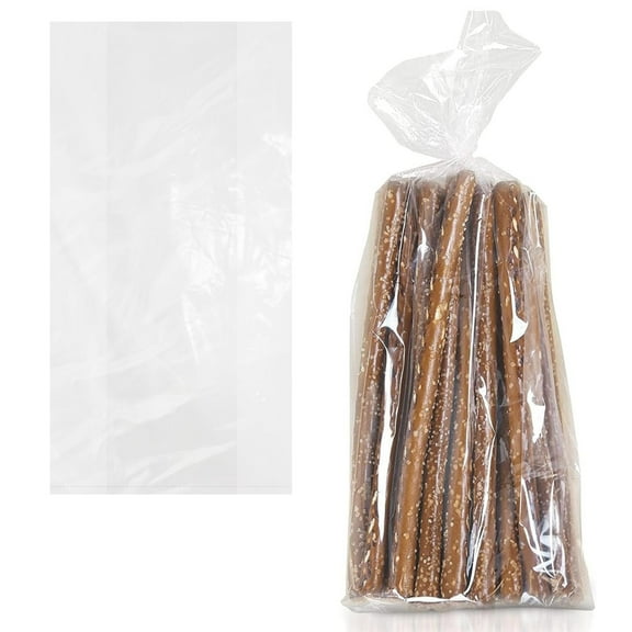 Clear Gusseted Poly Bread Bags, Waterproof 0.75 Mil, 1000 Count, 10 x 4 x 20 in