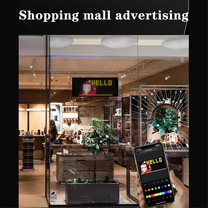 LED Matrix Panel Flexible Screen Display Windshield Scrolling Advertising Car Sign RGB DIY App Control Signal Light