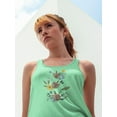 thumbnail image 2 of Floral Hanukkah B Racerback Tank Women -Grace Popp Designs, Female Medium, 2 of 4