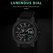 Quartz Watches Sports Smael Brand Male Clock Alarm 50m Waterproof Stopwatch Led Back Light Wristwatches 8047 Men Watch Sport - Quartz Wristwatches