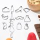 thumbnail image 3 of Gibobby de princesas de galletas de inoxidable, moldes para pasteles DIY, juego de 12 piezas para cortar bollos al y galletas(Naranja), 3 of 5