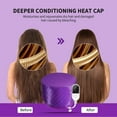 thumbnail image 2 of Uarter Hair Steamer Cap Practical Deep Conditioning Women Heating Thermal Heat Cap with 3 Mode Temperature Control, Purple, 2 of 8