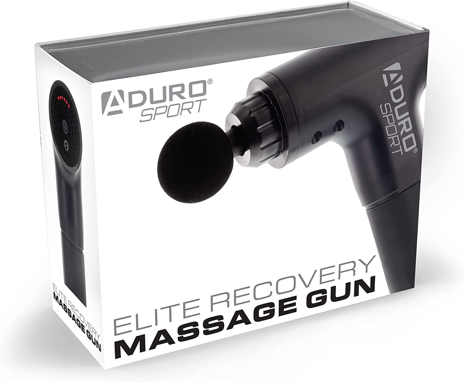 Aduro Percussion Massage Gun Deep Tissue Muscle Therapy Handheld Elite Recovery for Athletes Full  Neck Shoulder Pain Relief Black
