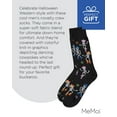 thumbnail image 7 of MeMoi Men's "Howdy Skeletons" Halloween Holiday Novelty Crew Sock - Mens - Male, 10-13, Black, 7 of 7