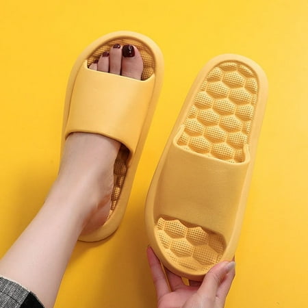 

CoCopeanut Massage Design Women s Slippers Thick Sole 2.5cm Soft Comfortable Non-Slip Sandals Indoor Bathroom Couple Men Slippers 2023 New