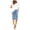 Blue, variant on Shorts for Women Summer High Waisted Cotton Dandelion Print Pants Plus Size Lacing Beach Workout Pants Casual Beach Shorts with Pockets S-2XL