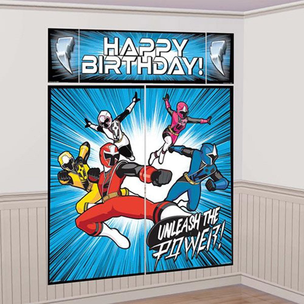Power Rangers ' Steel' Wall Poster Decorating Kit (5pc)