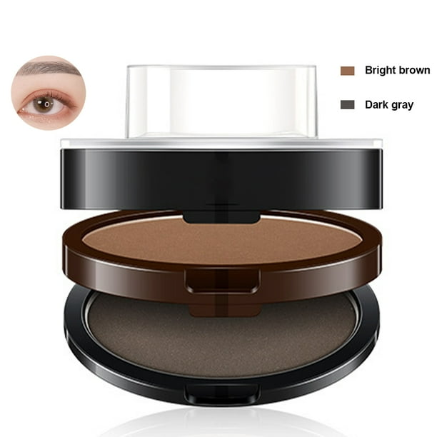 Sello de cejas de 3 sellos, polvo de cejas, sello de cejas, kit de sello de cejas profesional para principiantes Xemadio 221320-3