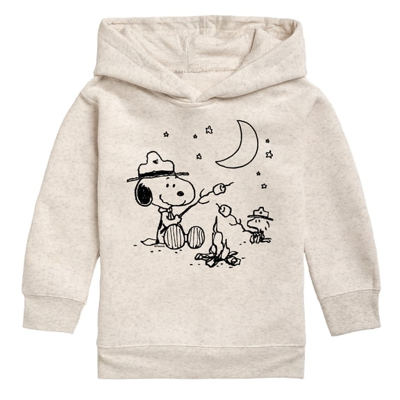 Peanuts - Snoopy Camping - Toddler Boys Fleece Hoodie Sweatshirt