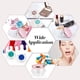 thumbnail image 4 of Paquete de 12 frascos de plástico para crema de 10g, recipiente para cosméticos, bote de muestra rellenable, viales de maquillaje transparentes con forma de diamante, botellas con tapas rosa, 4 of 5