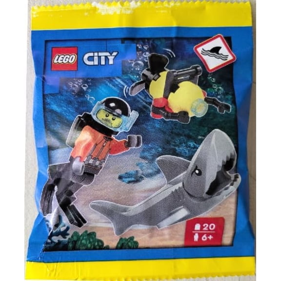 LEGO City: Diver with Shark and Robot - Ages 6