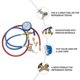 thumbnail image 4 of Air Conditioning Refrigerant Recharge Pressure Gauge Manometer Tool Set (Assorted Color), 4 of 4