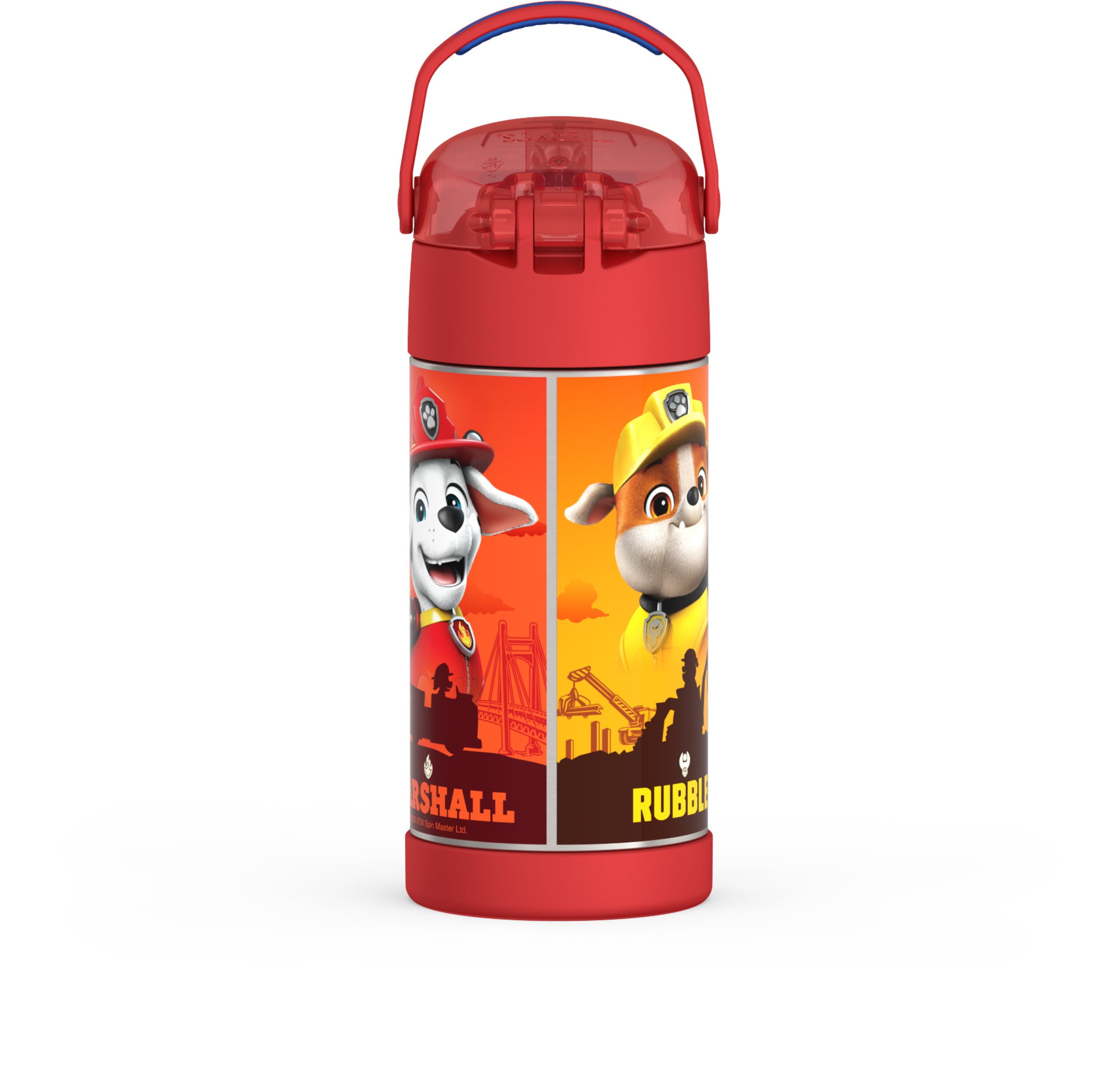 Thermos Kids Vacuum Insulated Funtainer Water Bottle with Flip Up Straw, 355ml, Paw Patrol, ,12 OZ Bottle