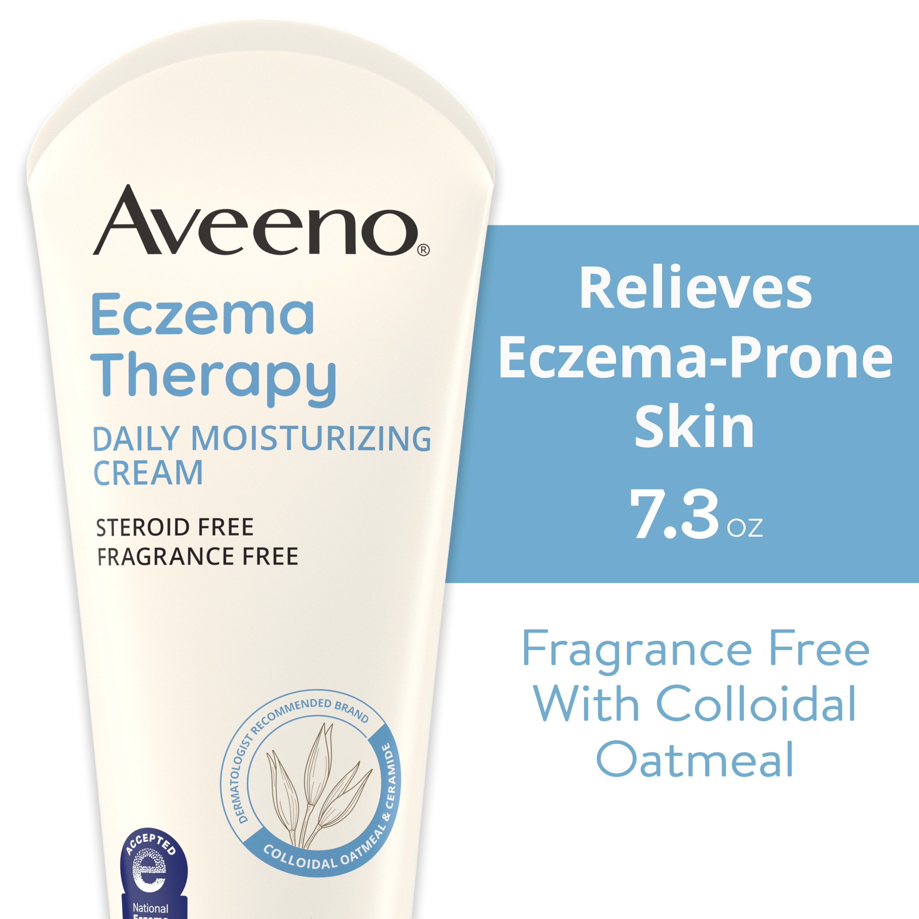 Aveeno Eczema Therapy Daily Soothing Body Cream, Steroid-Free, 7.3 oz