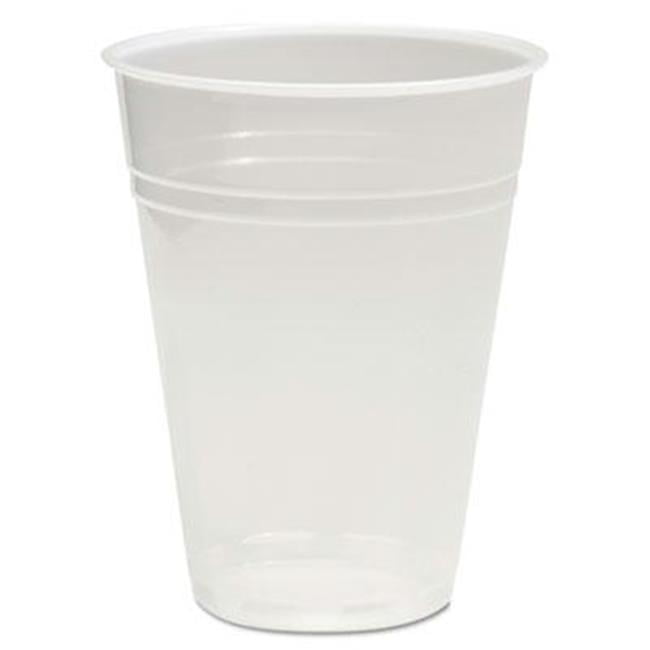 BoardWalk TRANSCUP10PK Translucent Plastic Cold Cups, 10oz, 100/Pack