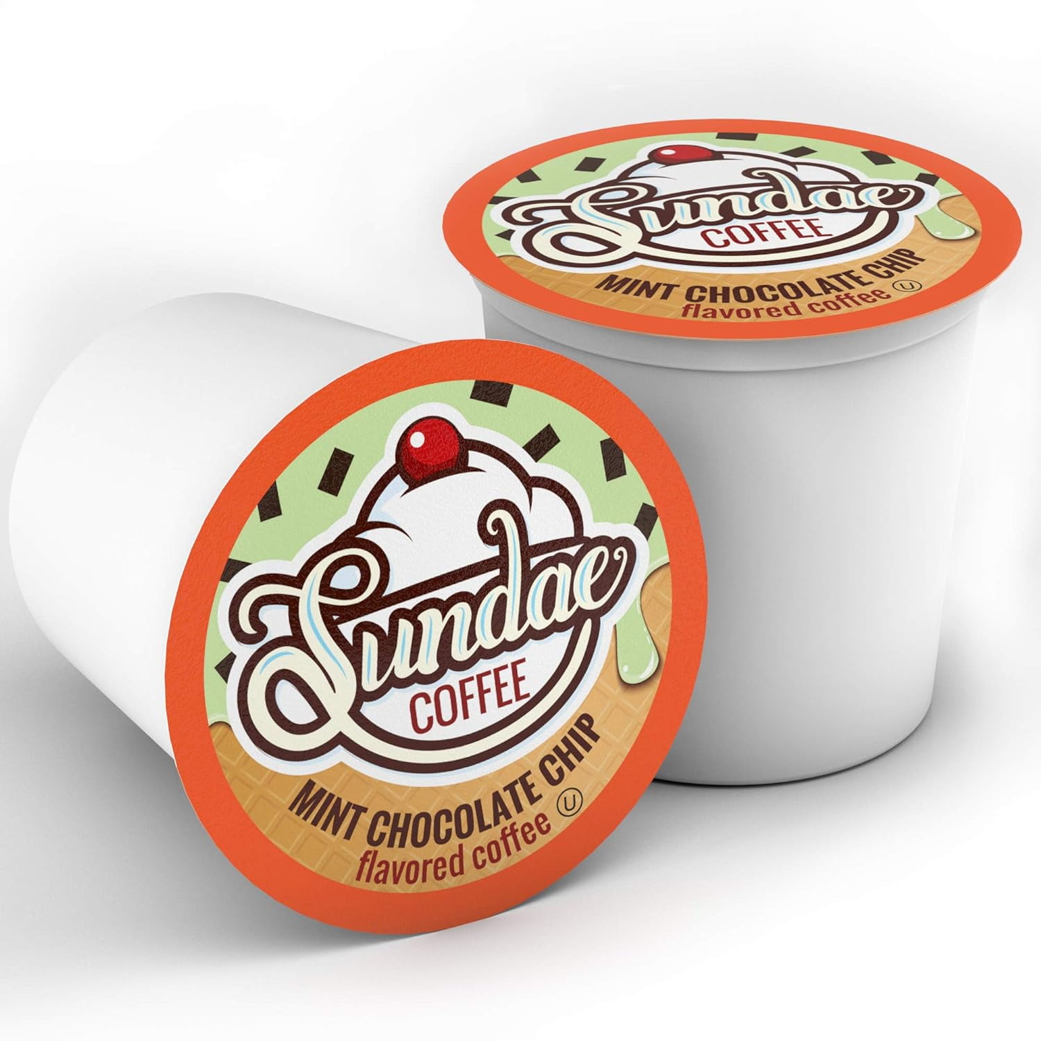 Sundae Ice Cream Flavored Coffee Pods Compatible with Keurig 2.0, Mint Chocolate Chip 48 Count