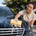thumbnail image 4 of Car Wash Sponge, Extra Large Yellow Sponge for Auto Cleaning & Dish Washing, Easy Grip Scratch-Free Thick Foam Scrubber for Cleaning Car, Truck, RV, 4 of 7