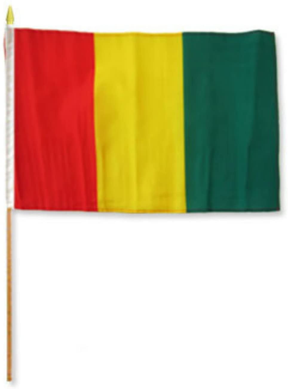 12x18 12"x18" Wholesale Lot of 6 Ethiopia Lion Stick Flag wood staff 