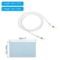 thumbnail image 2 of Uxcell Eyeglass Chains for Women, Stylish Glasses Chain Sunglass Strap Glasses Beaded String Holder, White, 2 of 5