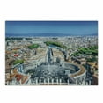 thumbnail image 1 of European Cutting Board, Saint Peter's Square in Rome Italian Mediterranean Europe Citscape Urban Print, Decorative Tempered Glass Cutting and Serving Board, Small Size, Multicolor, by Ambesonne, 1 of 1