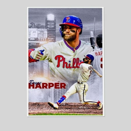 McBean Bryce Harper Baseball Player Canvas Art Posters Size 24''x36'' -Gategoo
