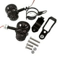 thumbnail image 1 of 2pcs Motorcycle Skull Turn Signal Light Indicator for Bikes Mengxi, 1 of 5