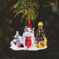 thumbnail image 1 of Decoraciones navideñas Meskcv Colgantes para árboles de Navidad Familia personalizada Gatos de madera paquete de 2 estilos 3, 1 of 3