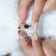 thumbnail image 6 of Rosec Jewels Natural Garnet Solitaire Engagement Ring (8 mm Asscher Cut) - January Birthstone Ring - AAA Grade - with Jewelry Box, 925 Sterling Silver, US 6.00, 6 of 8