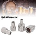 thumbnail image 2 of Ymiko Stainless Steel G 1/2in Thread Quick Connector Beer Barrel Connector Adapter Home Brew Fitting,brew Adapter,brew Connector, 2 of 9