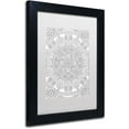 thumbnail image 2 of Trademark Fine Art "Mandala One" Canvas Art by Hello Angel, White Matte, Black Frame, 2 of 4