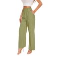 thumbnail image 1 of Pantalones anchos FUNYYZO pantalones de negocios de cintura alta para mujer, 1 of 7